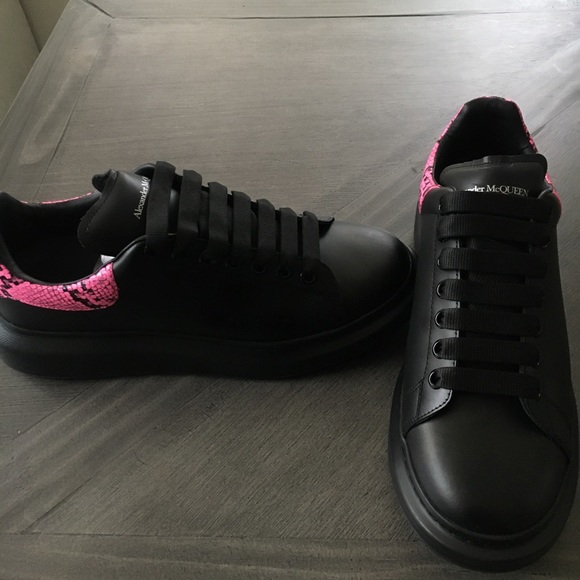 Alexander McQueen Pink Snake Skin